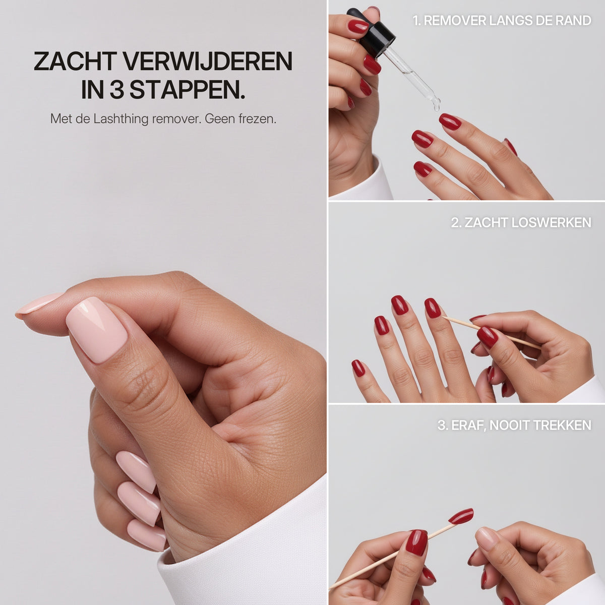 Lashthing press-on nagels - Zacht verwijderen in 3 stappen met de Lashthing remover