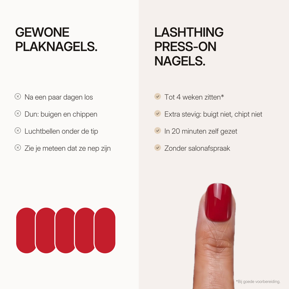 Lashthing press-on nagels - Gewone plaknagels vs Lashthing press-on nagels