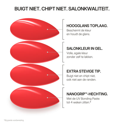 Lashthing press-on nagels - Buigt niet, chipt niet: de lagen van een Lashthing nagel