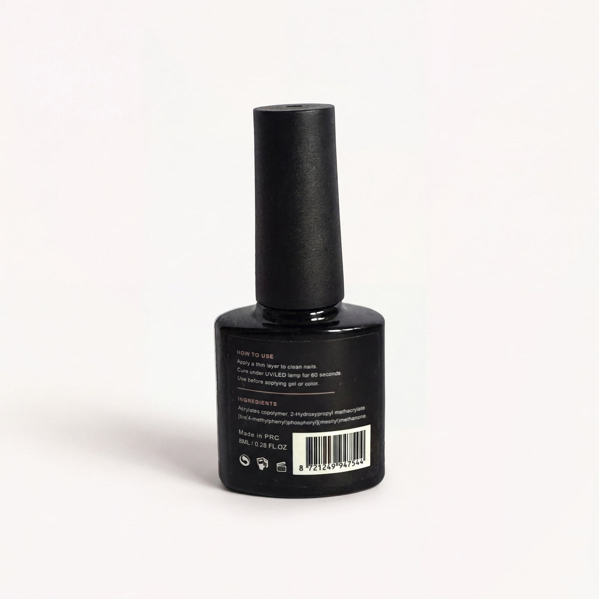 Lashthing Nail Basecoat achterkant met gebruiksaanwijzing en ingrediënten