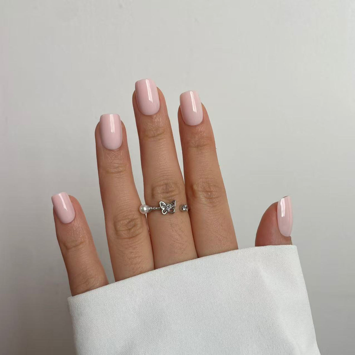 Lashthing press-on nagels Blush Babe (Short Square) - foto 1