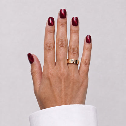Lashthing press-on nagels Cherry Chrome (XS-Squoval) - hoofdfoto